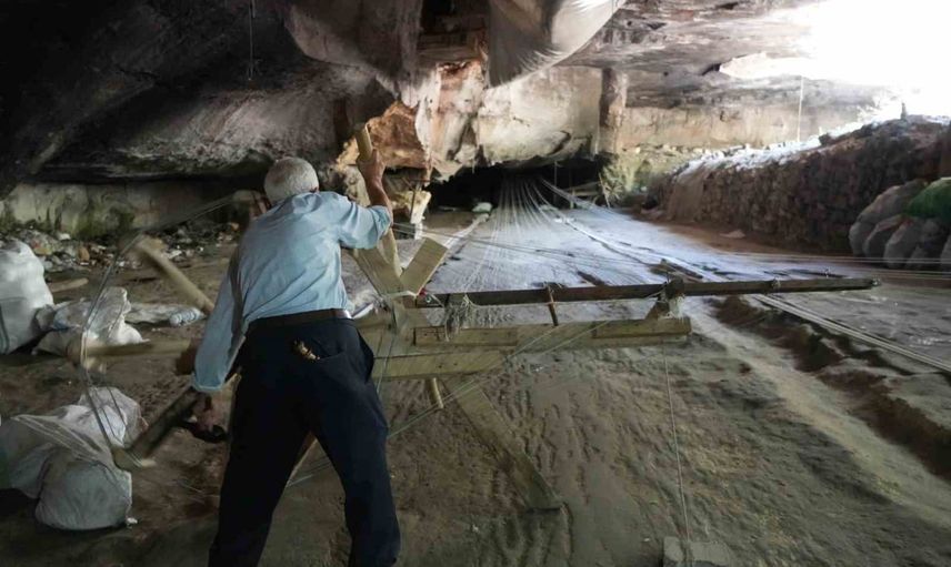 Gaziantep mağaralarında 67 yıl süren kendir ustalığı