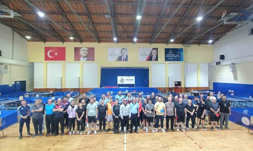 Aydın'da kurumlar SKS'te masa tenisiyle dayanışma ve rekabet sergiledi