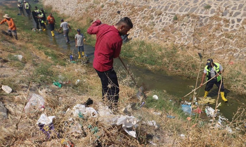Kilis’te Kanalboyu çevresinde düzen ve temizlik seferberliği