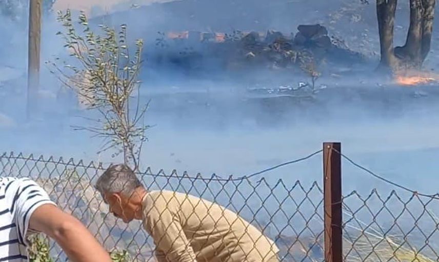 Sason'da kıvılcımların tutuşturduğu yangın 20 dönümü etkiledi, 10 kovan kullanılamaz hale geldi