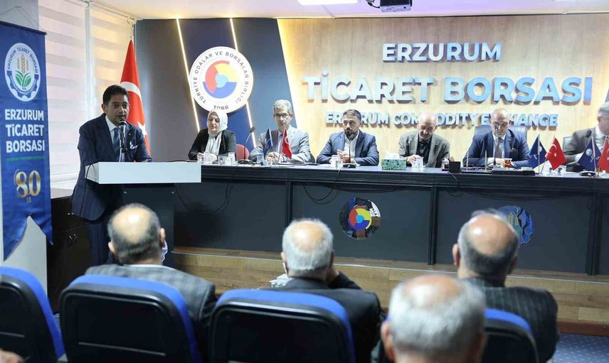 Erzurum ticaret borsası'nda yavuz güney liderliğinde yeni meclis divanı