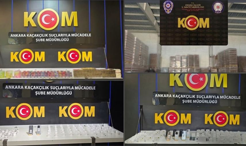 Başkentte kaçakçılığa darbe: 21 milyon liralık mal ele geçirildi