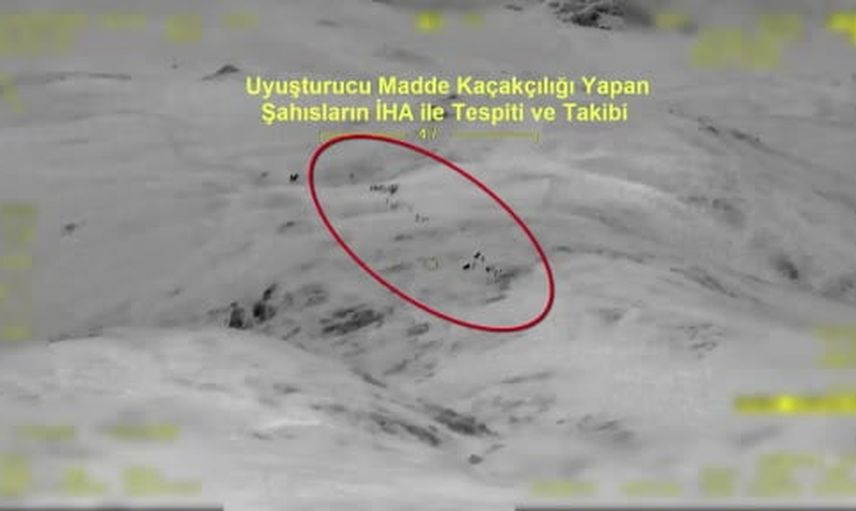Hakkari’de hava destekli operasyonda 253 kilogram esrar ele geçirildi