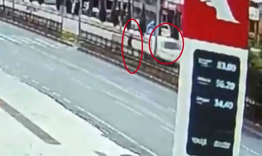 Yaya geçidinde son anda kurtuluş: Diyarbakır'da tehlikeli anlar