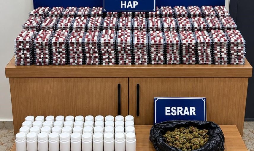 Çankaya'da uyuşturucu ticaretine yönelik operasyonda binlerce sentetik hap ele geçirildi