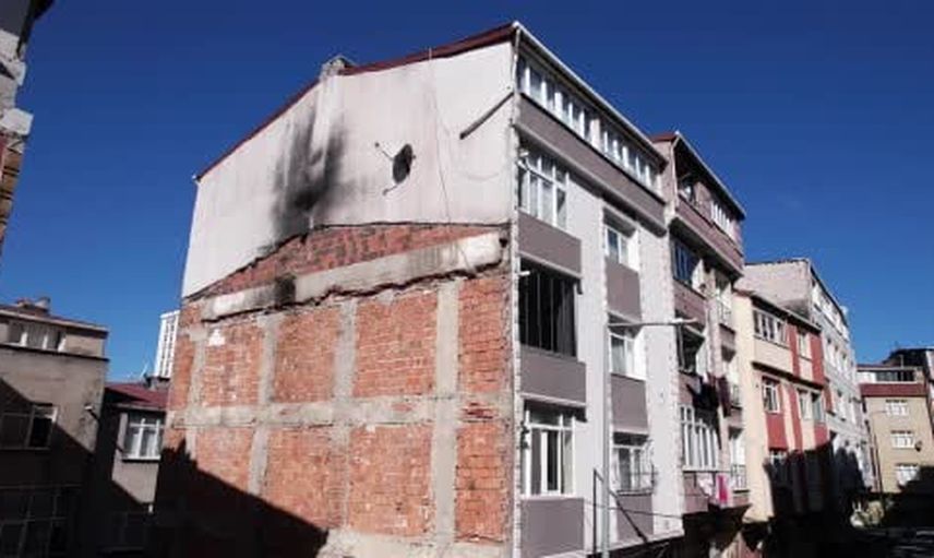 İnşaat çalışması sırasında Sultangazi'de binanın temeli kaydı