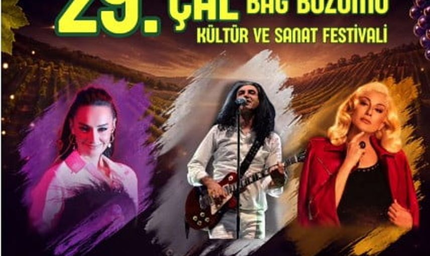 çal bağ bozumu festivali üç gün süreyle kültür ve müziği birleştiriyor