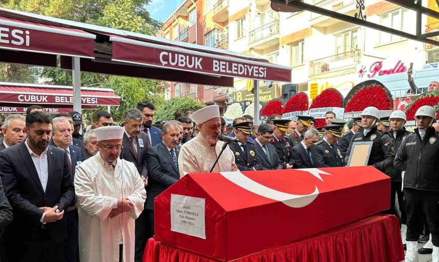 Şehit Ahmet Türkoğlu için Çubuk'ta tören: protokol ve yakınları uğurladı