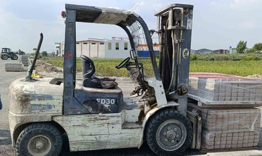 Jandarmanın 168 saatlik kaydı çözdü: Osmaniye'de çalınan forklift parçalanırken yakalandılar