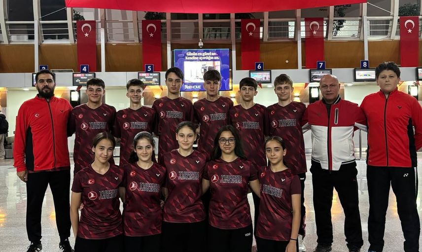 Erzincan'da son prova: 15 yaş altı badminton millileri Norveç'e hazır