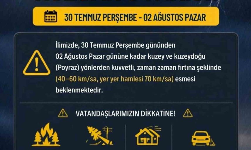 İstanbul Valiliği'nden Kuvvetli Rüzgar Uyarısı: Poyraz 70 km/sa'ye Ulaşacak