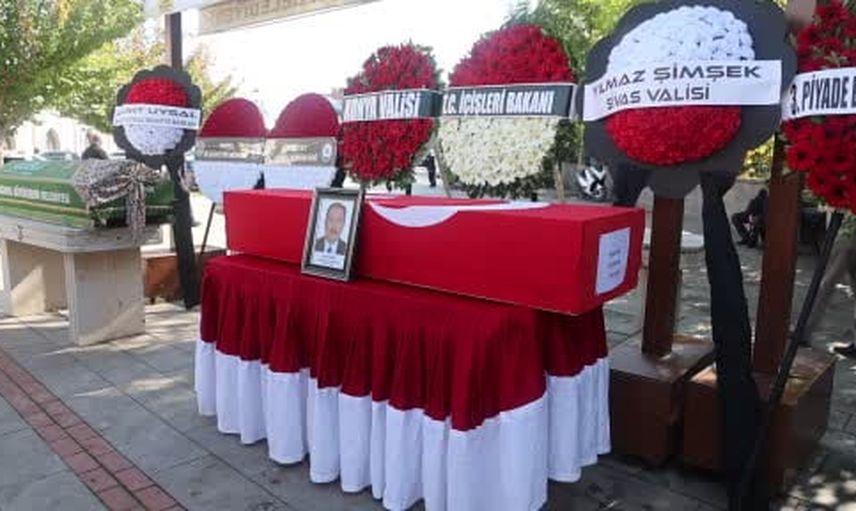 Muratpaşa kaymakamı İhsan Kara için Konya'da son görev töreni