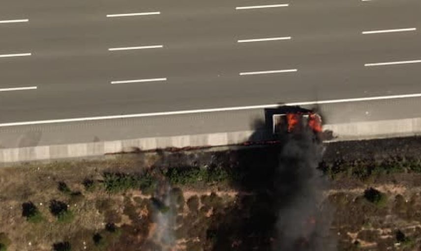 Kuzey Marmara'da motor yangını pikabı kullanılamaz bıraktı