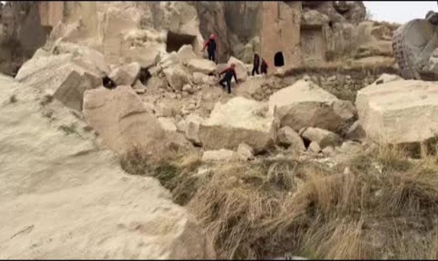 Göreme'de peribacasının yıkılması bölgedeki güvenlik önlemlerini gündeme taşıdı
