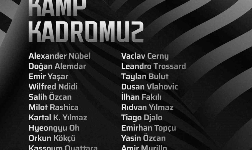 Alanya yolculuğu öncesi kadro netleşti: Beşiktaş 23 oyuncuyla hareket ediyor