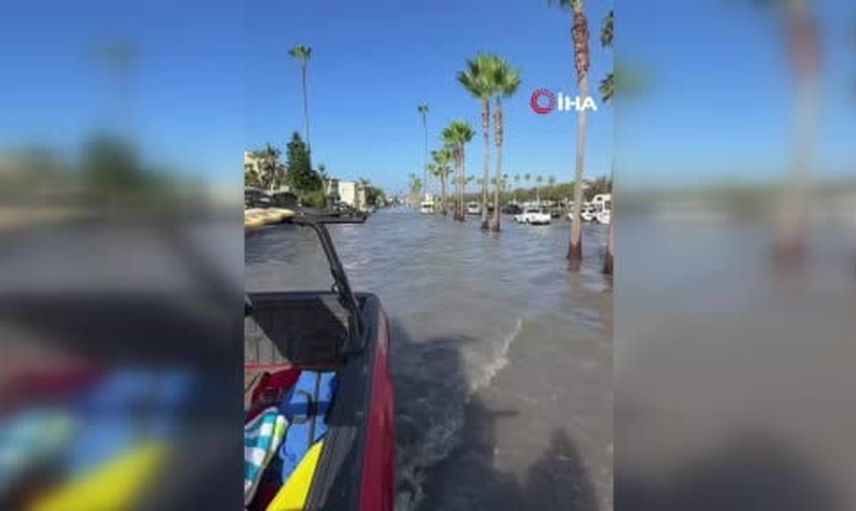 Rachel fırtınasıyla taşkın riski artıyor: California kıyılarında sokaklar sular altında