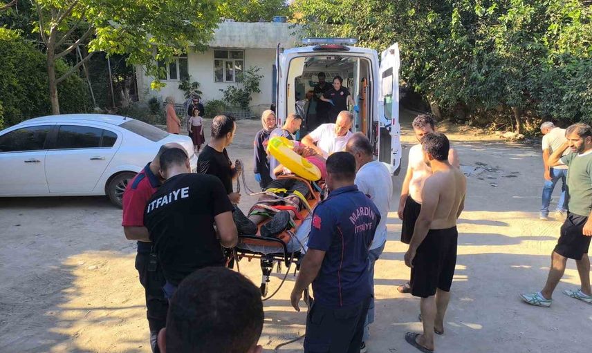 Kızıltepe'de kayalıklardan düşen kişi itfaiye ekiplerince kurtarıldı