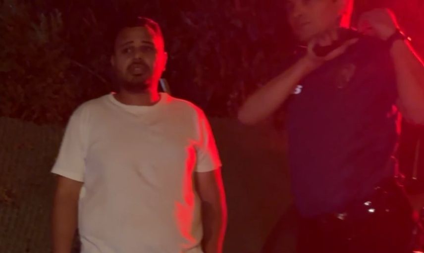 Stüdyo bahçesindeki tartışma kavgaya dönüştü; kadın polis tarafından kurtarıldı