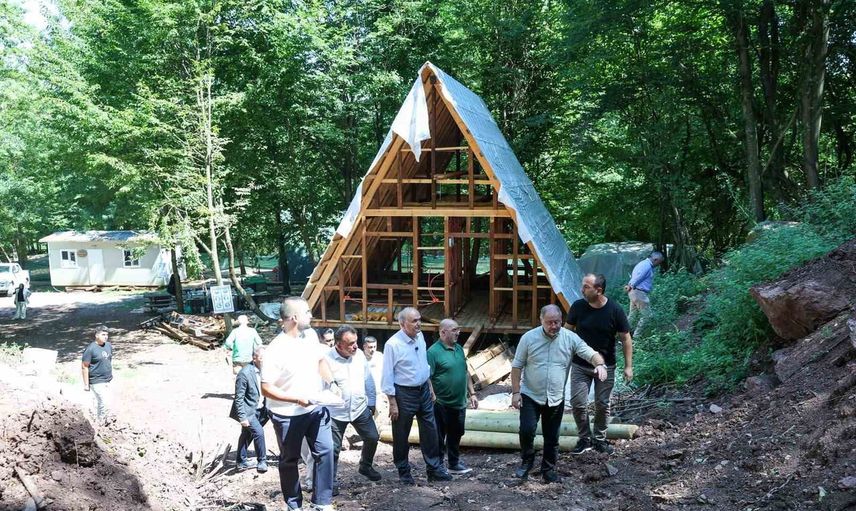 Aydınpınar'a 19 yeni bungalovla doğada konaklama kapasitesi artıyor