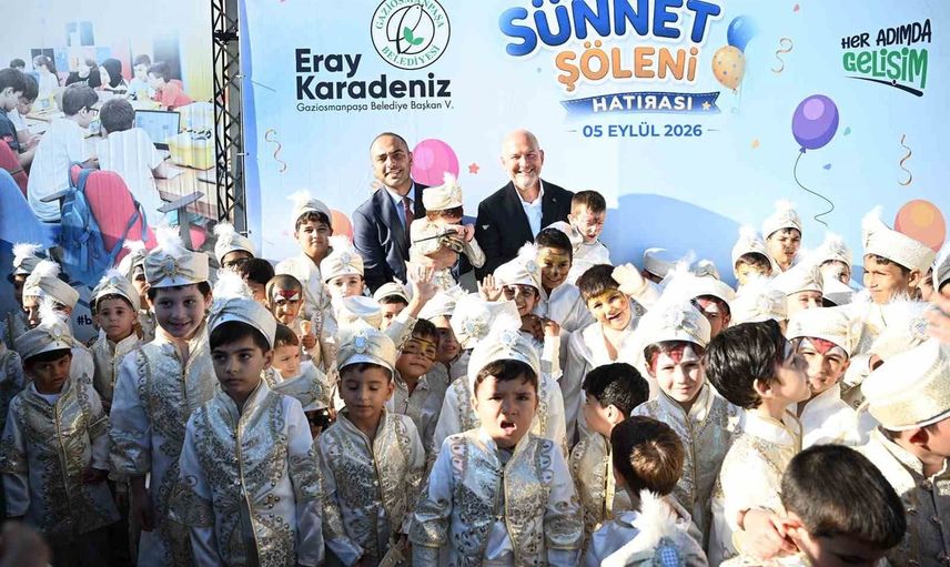 Gaziosmanpaşa'da sünnet şöleni yaklaşık 500 çocuğa umut ve neşe taşıdı