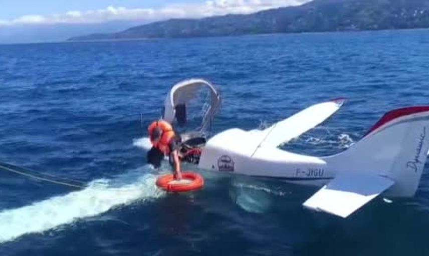 Motor arızası nedeniyle denize acil iniş: Rize açıklarında 2 kişi kurtarıldı