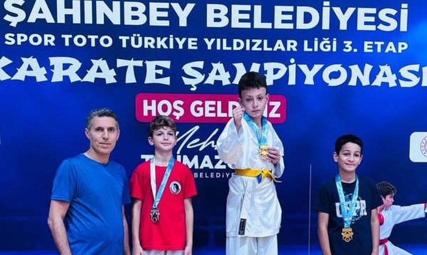Çermikli gençler Gaziantep'te iki altınla döndü