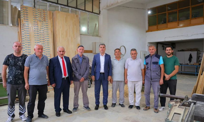 Vali Eldivan sanayi sitesinde esnafın taleplerini dinledi