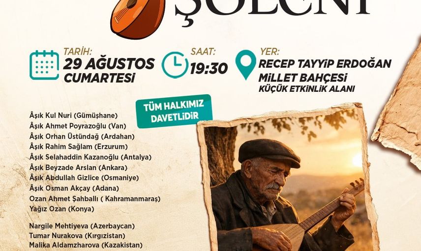 Kayseri'de âşıklar şöleni: Türk dünyasının saz ve sözü Kayseri'de buluşuyor