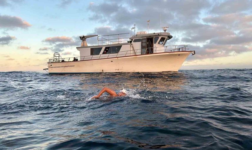 Nöroçeşitliliğin sesi Tuna Tunca, Catalina Kanalı'nı 11 saatte tamamladı