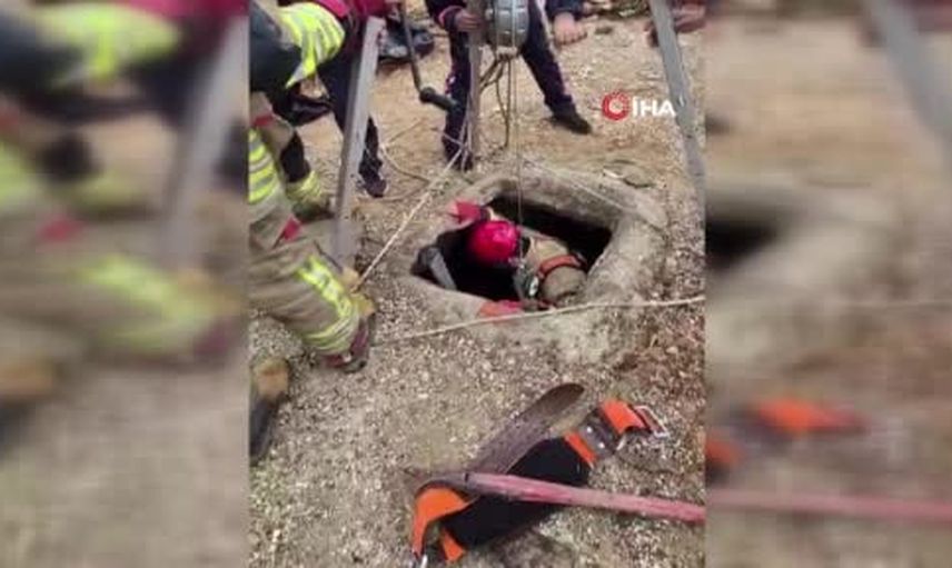 Salihli'de kaybolan yaşlı kadının cesedi 5 metre derinlikteki su kuyusunda bulundu