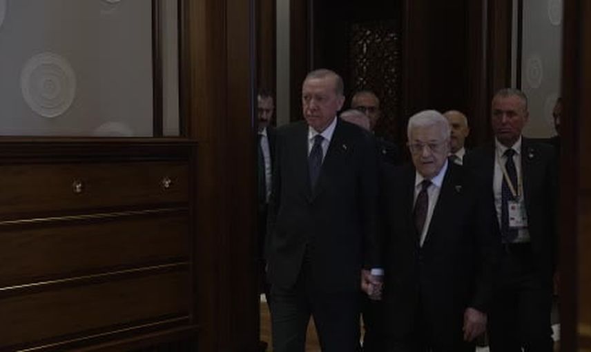 Erdoğan ve Abbas baş başa bir araya geldi