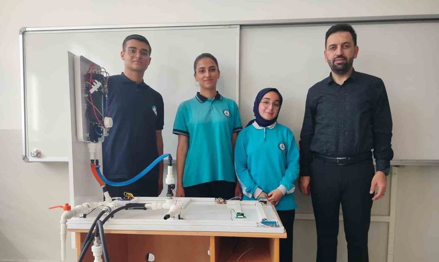 Kebanlı öğrencilerin su tasarrufu projesi dünya finalinde Türkiye'yi temsil edecek