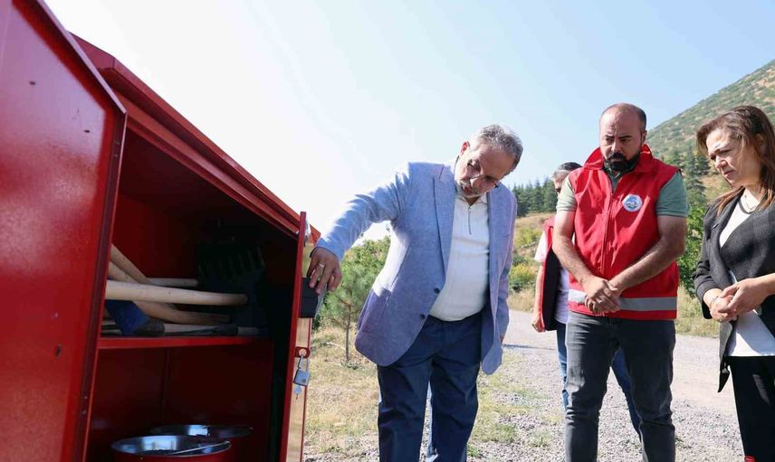 Ali Dağı'na kurulan yangın kalkanı ile erken müdahale hedefleniyor