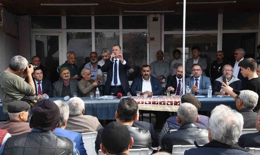 Spil mahalle sakinleri doğalgazın çözülmesinde Semih Balaban'a teşekkür etti