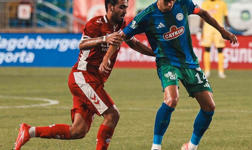 Samsunspor ilk yarıda Mendes'in golüyle Çaykur Rizespor karşısında üstünlüğü ele aldı