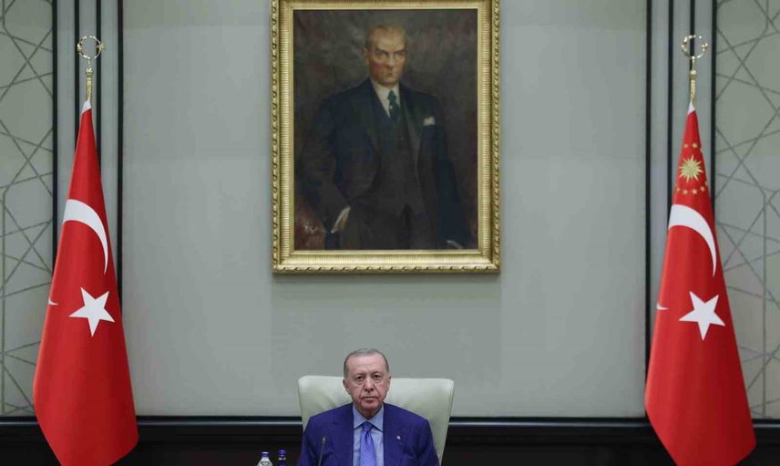 Beştepe'de kabine toplantısı Erdoğan başkanlığında başladı