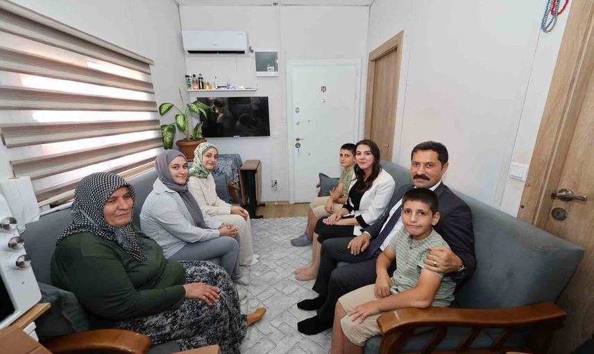 Vali Masatlı 'yüreğimizdeki ışık' projesiyle Bilgin ailesinin yanında oldu