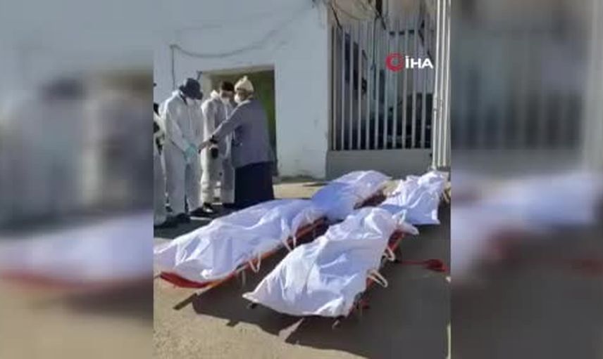 Sebte'de hayatını kaybeden göçmenlerin cenazeleri toprağa veriliyor