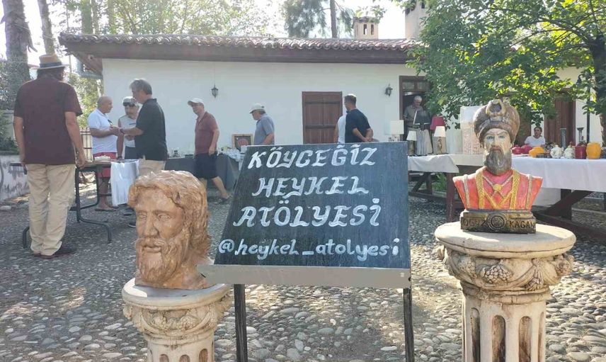 Köyceğiz'de Tuncer Mankır'ın Heykel Sergisi Açıldı