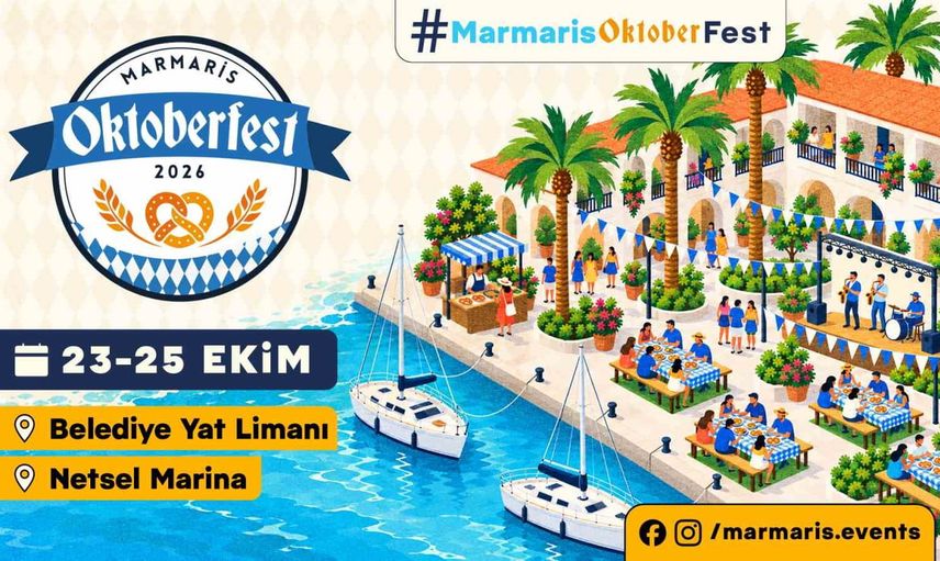 Sonbahar limana iniyor: Marmaris Oktoberfest'26 ile marina canlanıyor