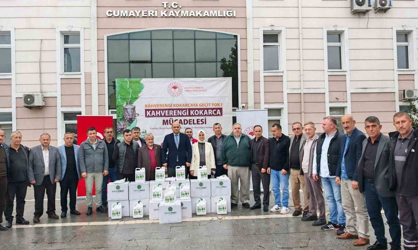 Düzce'de tarım koruması için 14 bin samuray arısı doğaya salındı