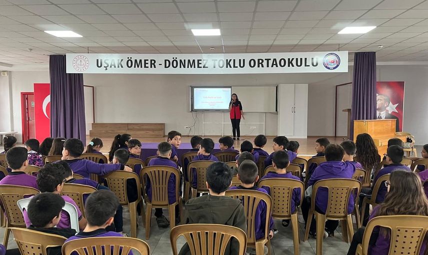 Uşak'ta öğrenciler sürdürülebilir tüketim için gıda israfını öğrendi