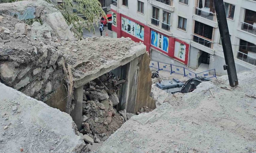 Zonguldak'ta çökme sonrası 7 bina ve 13 daire boşaltıldı