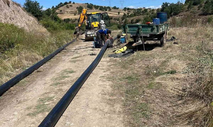 Uluköy'de içme suyu hattı 14 kilometreyle yenilenerek asbestten arındırıldı