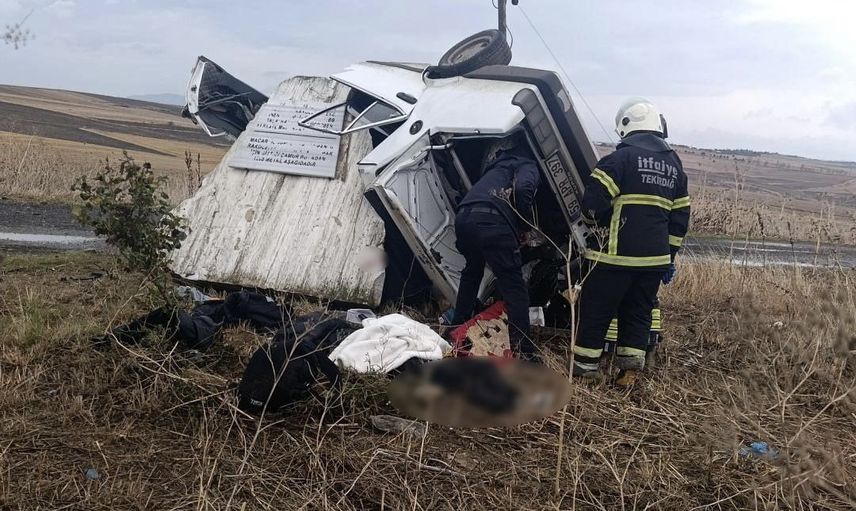 Tekirdağ Muratlı-Süleymanpaşa yolunda viraj kazası: bir genç hayatını kaybetti, üçü ağır yaralı