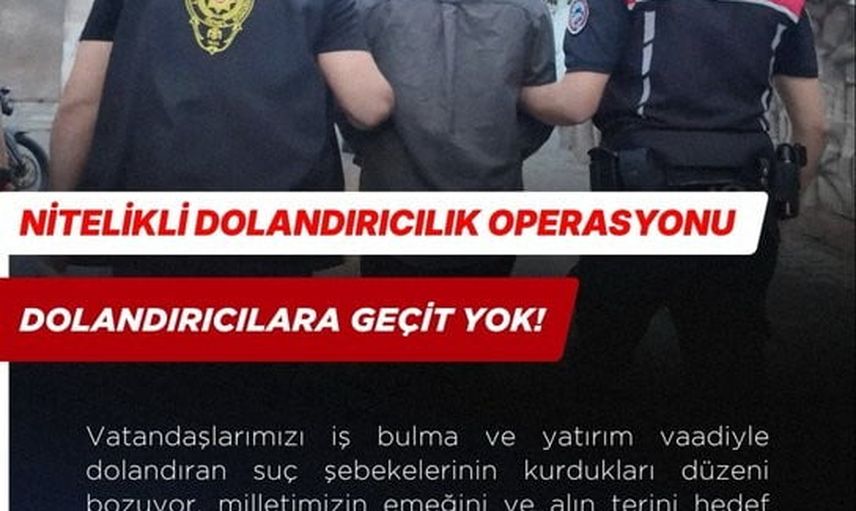 Mersin'de hesap ağı kurup yatırım vaadiyle 360 kişiyi mağdur eden şebeke çökertildi