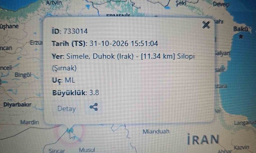 Simele'den gelen sarsıntı Silopi'de endişeye yol açtı