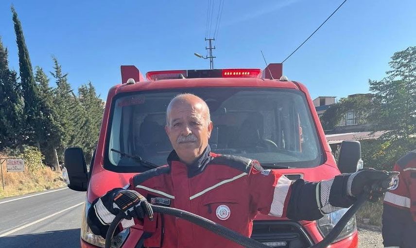 Bahçede demir profilin içinde saklanan karayılan itfaiye tarafından kurtarıldı