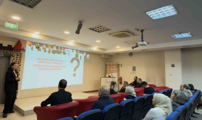 Kültür ve turizm personeline afetlerde psikolojik ilk yardım eğitimi