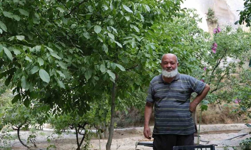 Kapadokya'nın kalbinde 41 yıl: kayadan oyma kafe ve fidanlarıyla Reşat Yüzen